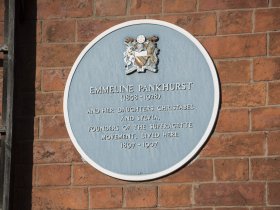 Emmeline Pankhurst's Blue Plaque © Pankhurst Trust