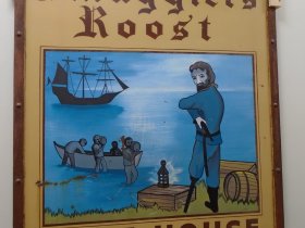 Smugglers Roost pub sign at Rustington Museum