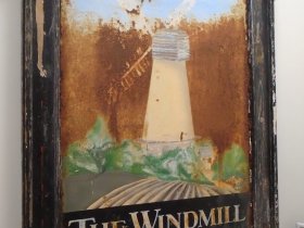 Windmill pub sign at Rustington Museum