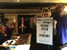 Printing workshop at Milton's Cottage